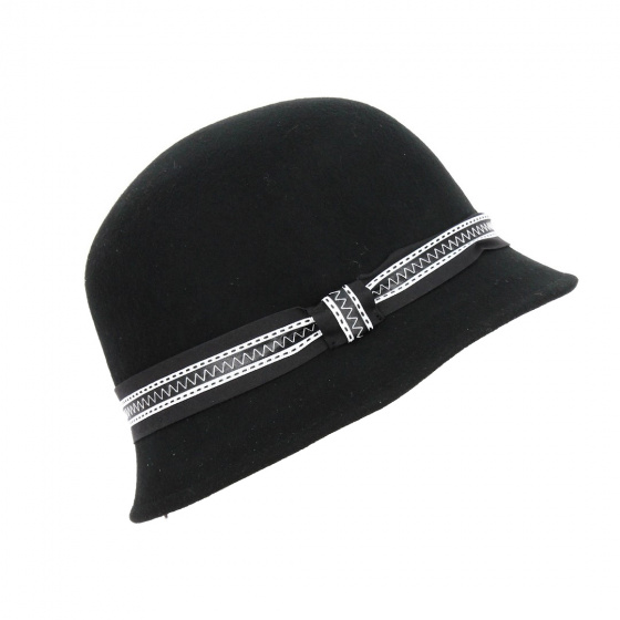 Black Cloche Hat Line - Traclet