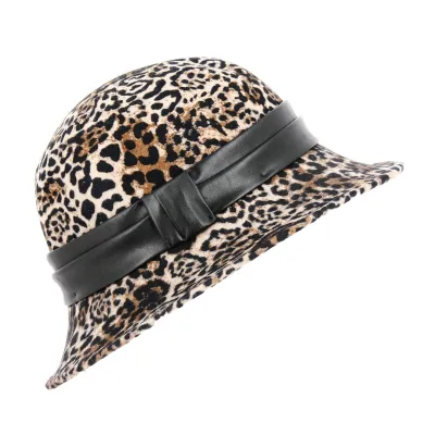 Ninon Leopard Cloche Hat - Traclet Reference: 18768 | Traclet Hatters