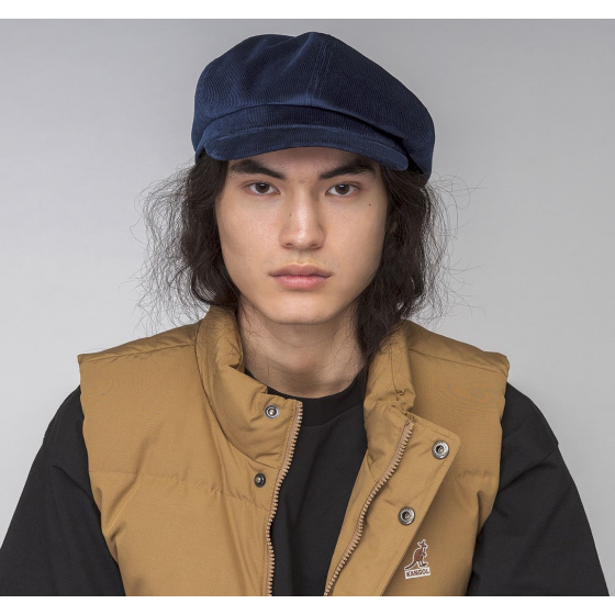 Casquette Gavroche Cord Spitfire Marine - Kangol