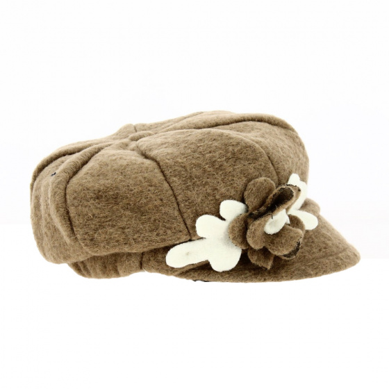 Casquette Gavroche Le Lana Laine Beige - Traclet