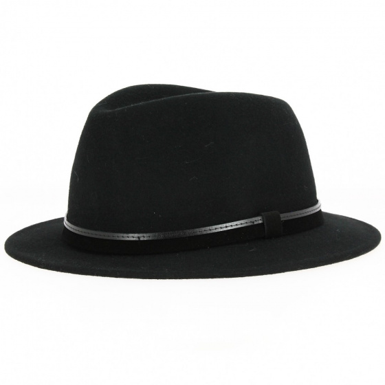 Chapeau Traveller Siene Feutre Imperméable Noir - Traclet