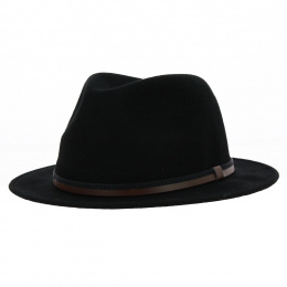 Traveler Hat Siene Waterproof Felt Black - Traclet