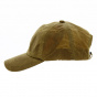 Coogie Waxed Cotton Baseball Cap Brown - Traclet