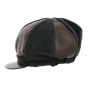 Casquette Gavroche Sylvie Polaire & Simili cuir Grise - Traclet