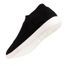 Baskets Maille Strech Sans Lacets Noir - Isotoner
