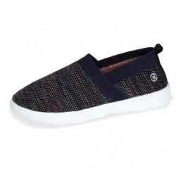 Heather Black Slip-On Stretch Knit Sneakers - Isotoner