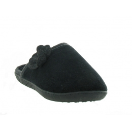 Mules Femme Velours Noir Semelle X-TRA CONFORT - Isotoner