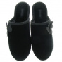 Women's Black Velvet Mules with X-TRA COMFORT Sole - Isotoner