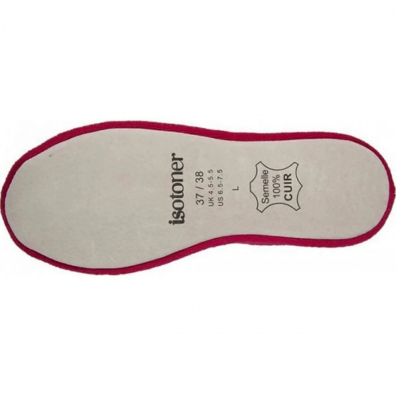 Ballerines Femme Eponge Nœud Rouge - Isotoner