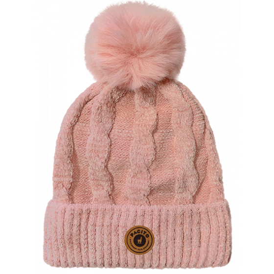 Calida Pink Pompom Beanie - Pacito