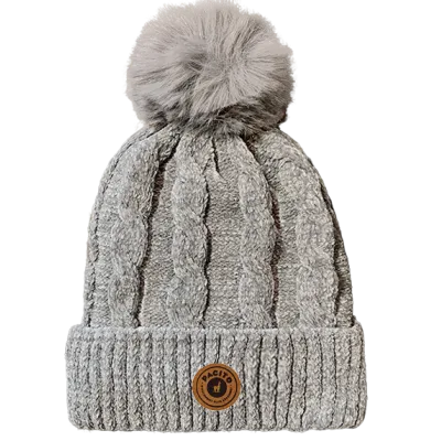 Bonnet Pompon Calida Gris- Pacito Reference : 18811| Chapellerie Traclet