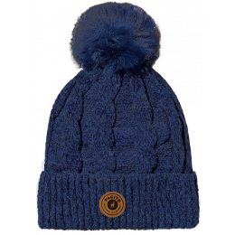 Navy Calida Pompom Beanie - Pacito