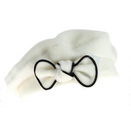 White Polar Fleece Beret - Traclet