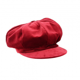 Burgundy Newsboy Cap - Traclet