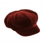 Burgundy Newsboy Cap - Traclet