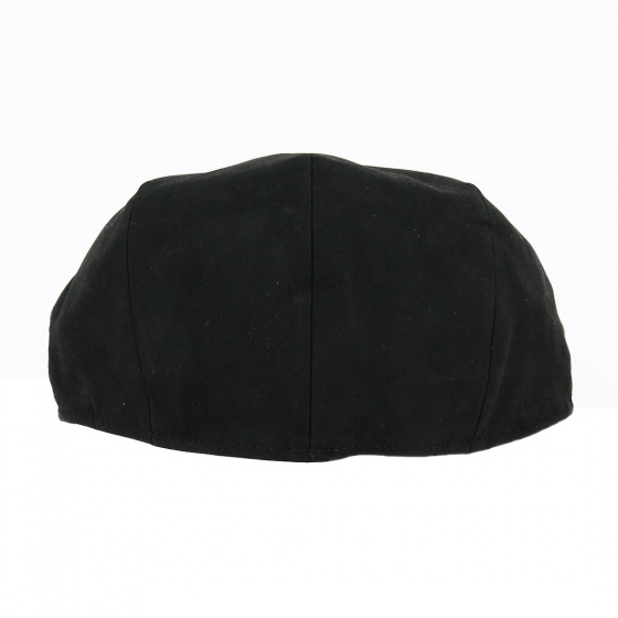 Casquette Plate Amos Cuir Noire - Traclet