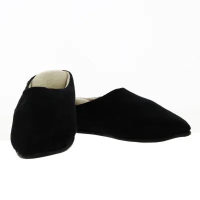 Chaussons Mules Homme Noir - Isotoner Reference : 18824| Chapellerie Traclet