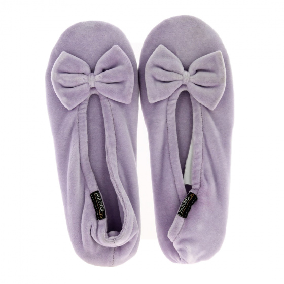 Chaussons Ballerines Femme Micro-velours Nœud - Isotoner Chaussons Ballerines Femme Micro-velours Nœud - Isotoner
