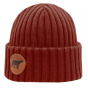 Björn Merino Wool Cuffed Beanie Cognac - Super Yellow