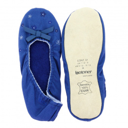 King Blue Women's Ballerina Slippers - Isotoner