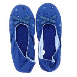 Women's Royal Blue Ballerina Slippers - Isotoner