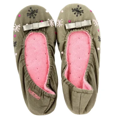 Taupe Ballet Flats - Isotoner Reference: 18832 | Traclet Hat Shop
