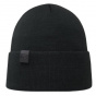 Osto Black Merino Wool Cuffed Beanie - Super Yellow