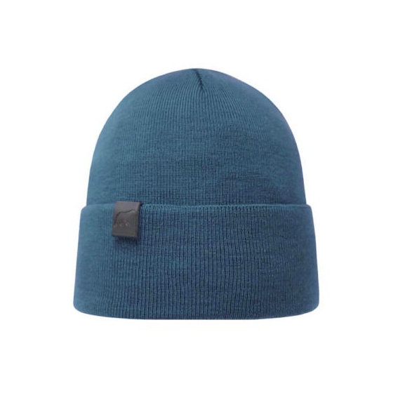 Cuffed Beanie Osto Merino Wool Petrol - Super Yellow