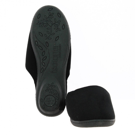 Black Suede Mules - Isotoner