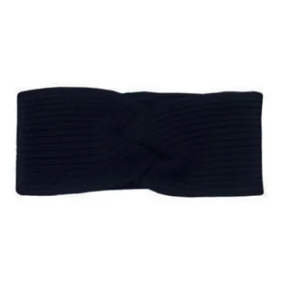 Bandeau Femme Greta Laine Mérinos Noir - Super Yellow