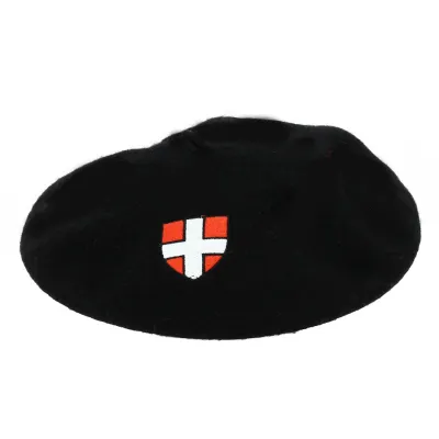 Savoyard Beret - Savoy Cross Embroidered Beret Reference: 18849 | Traclet Hat Shop