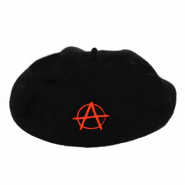 Anarchy Embroidered Beret - Traclet