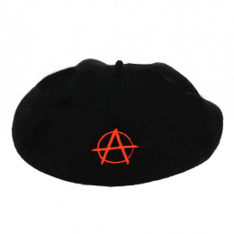 Anarchy Embroidery Beret - Traclet
