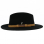 Black Wool Felt Traveller Walky Hat - Fléchet