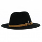 Black Wool Felt Traveller Walky Hat - Fléchet