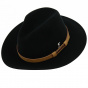 Traveler Walky Wool Felt Hat Black - Fléchet