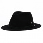 Traveller Fedora Carnival Fur Felt Hat Black - Fléchet