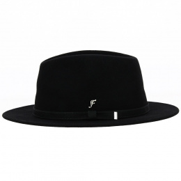 Traveller Fedora Carnival Fur Felt Hat Black - Fléchet