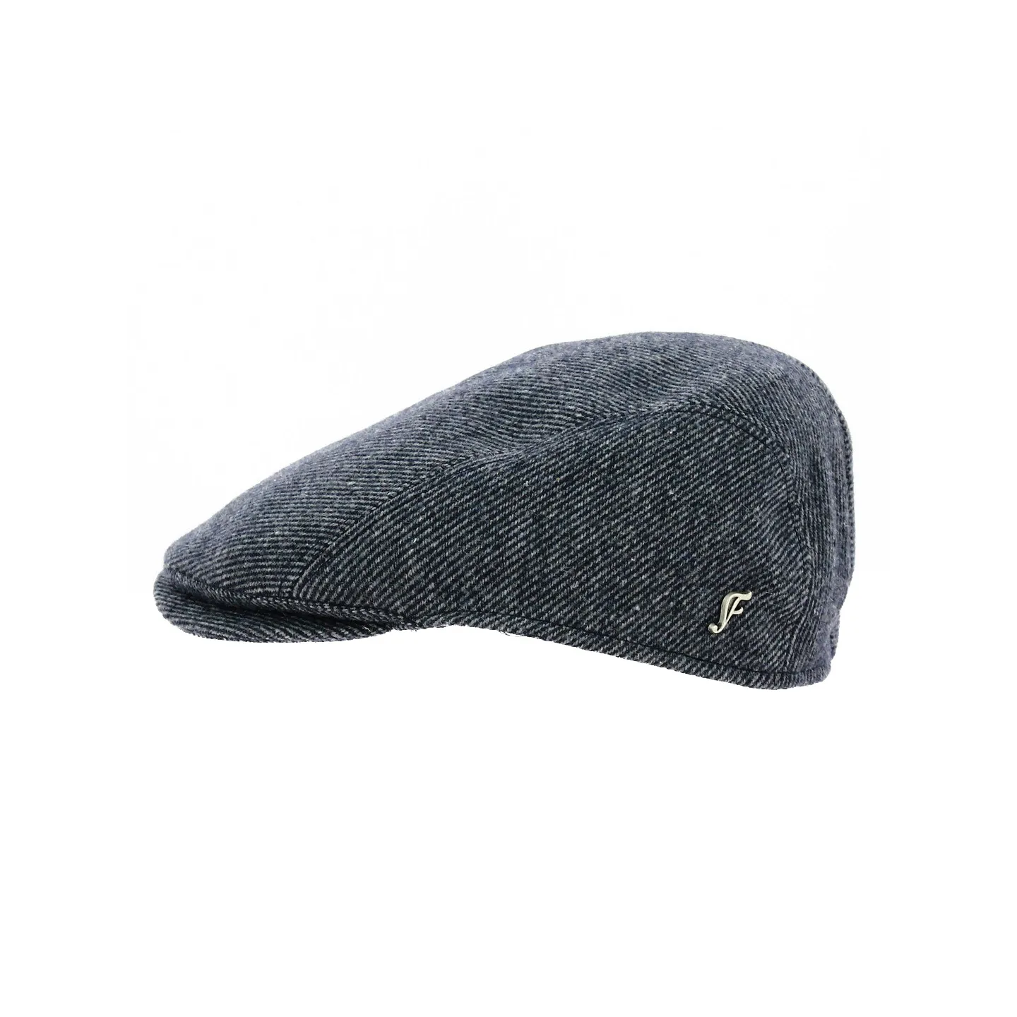 Blue Striped Wool Flat Cap - Flechet Reference: 18857 | Traclet Hat Shop