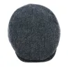 Blue Striped Wool Flat Cap - Flechet Reference: 18857 | Traclet Hat Shop