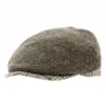 Brown Wool & Cashmere Flat Cap - Flechet Reference: 18858 | Chapellerie Traclet