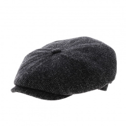 Blue Wool 8-Panel Cap - Fléchet