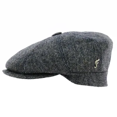 Blue Wool 8-Panel Cap - Fléchet Reference: 18859 | Traclet Hat Shop