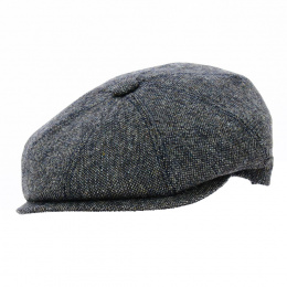 Blue Wool 8-Panel Cap - Fléchet