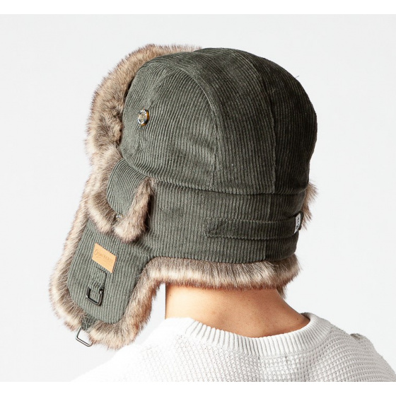 Gray Rib Bomber Army Ushanka Hat - Barts Gray Rib Bomber Army Ushanka Hat - Barts