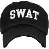 Casquette Americaine Swat Cotton Noir - Kbthos  Reference : 18885| Chapellerie Traclet