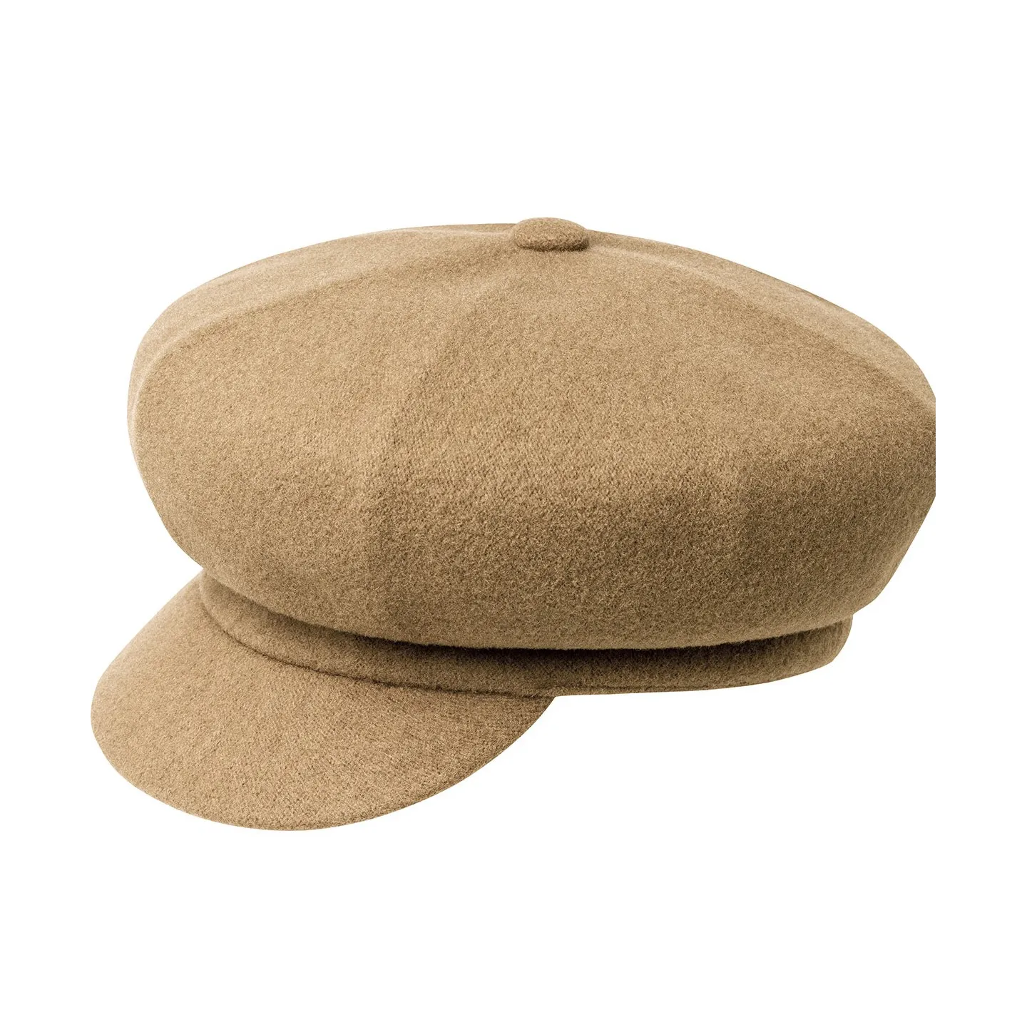 Spitfire Newsboy Cap Camel in Wool - Kangol Reference: 8732 | Traclet Hat Shop