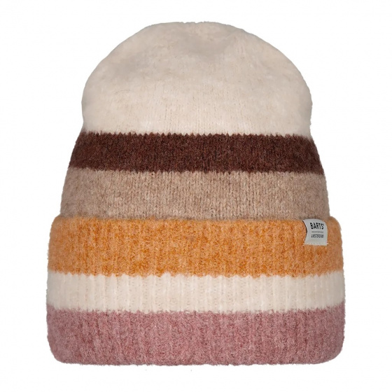 Simonie Tricolor Cream Beanie - Barts