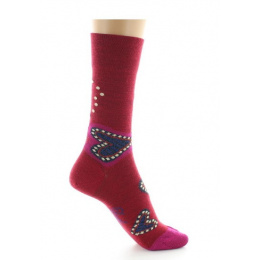 Women's Wool Heart Socks Made in France - Berthe