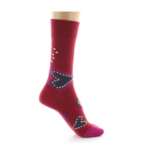 Women's Wool Heart Socks Made in France - Berthe